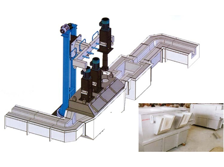 معدات إزالة الغازات من الألمنيوم المصهور